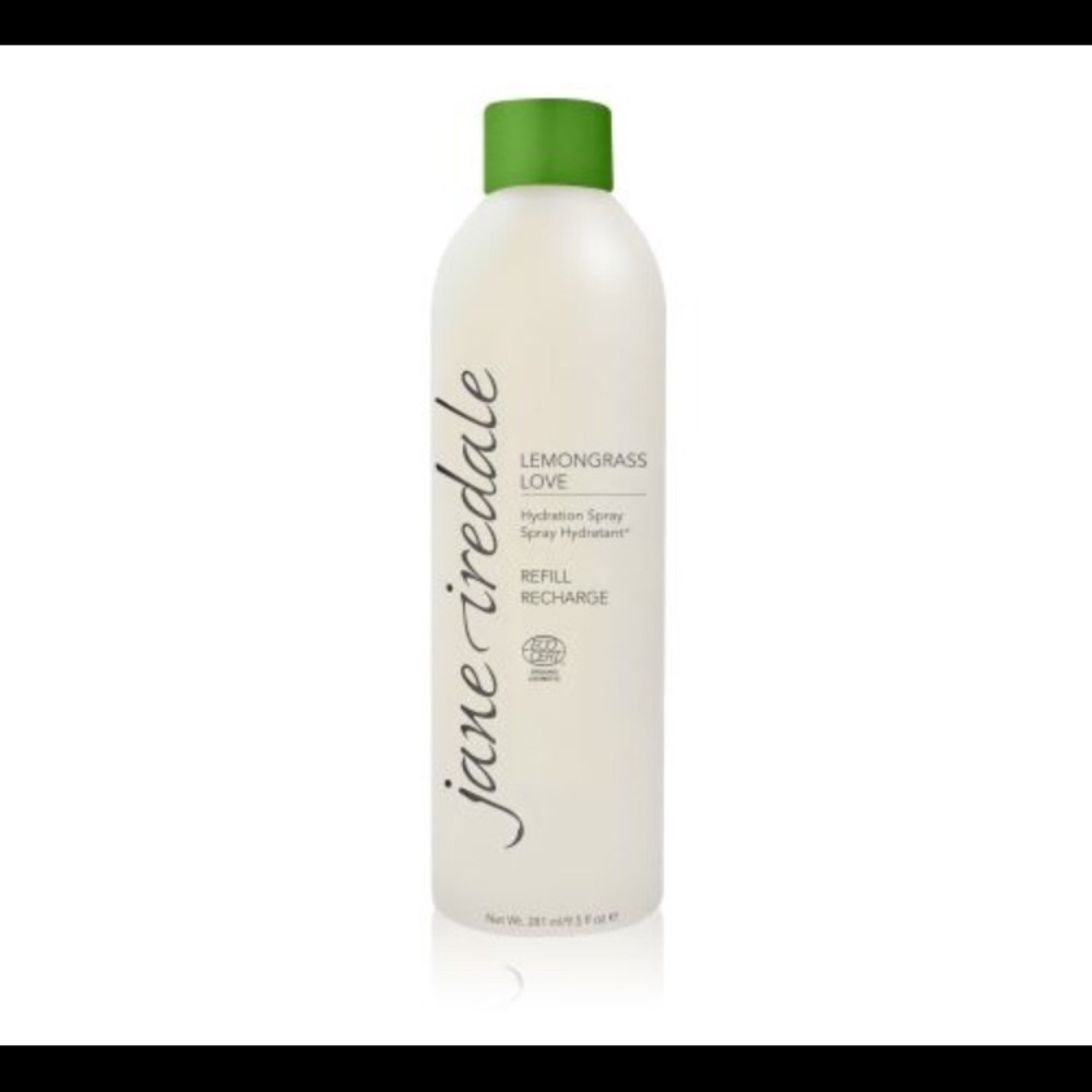Jane Iredale lemongrass hydration spray refill bot